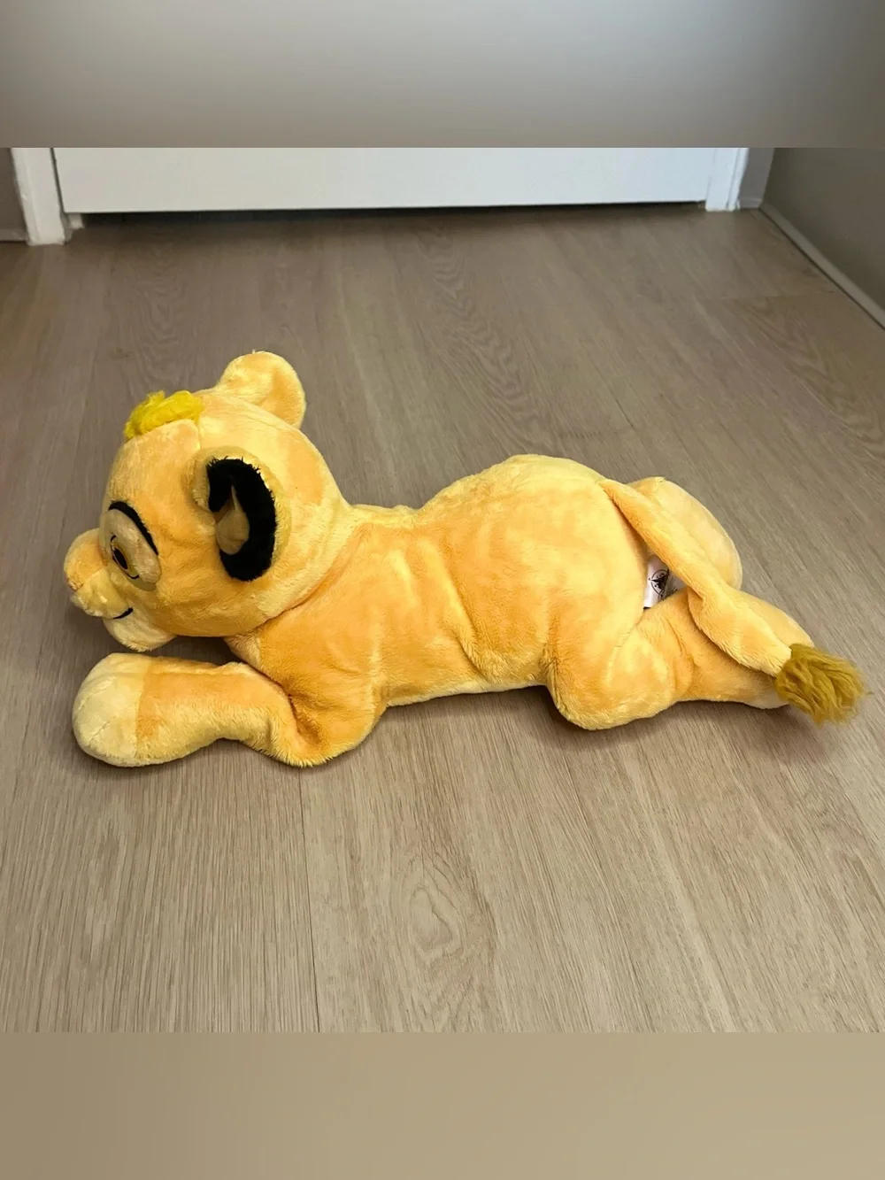 Disney Yellow Simba Cub Plush with Pink Nose - Lion King